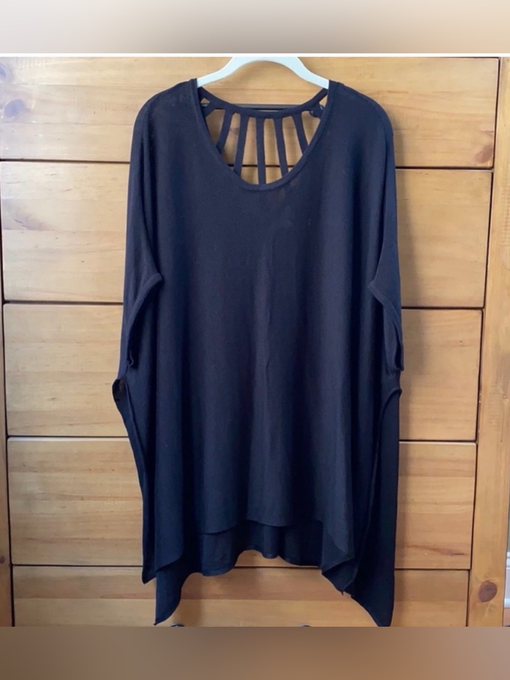 NWOT! Wishlist Black Sweater Tunic Poncho | M/L